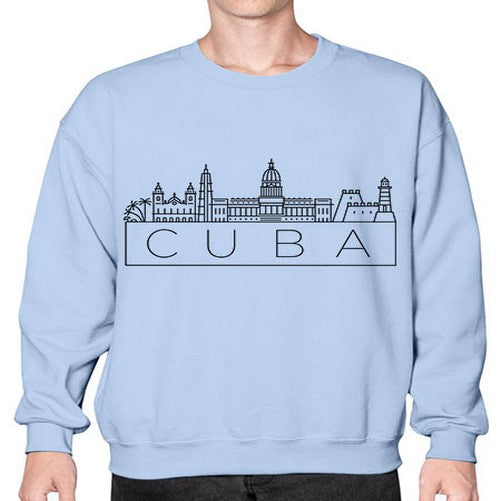 Cuba Minimal Skyline 635# - cities- Sweatshirt - Crew