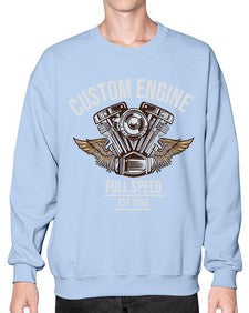 Custom engine 14# - motorcycle- Sweatshirt - Crew