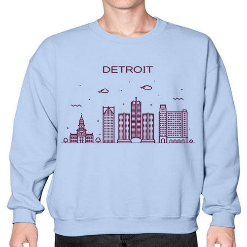 DetroitMI 663# - cities- Sweatshirt - Crew