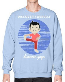 Discover Yourself Discover Yoga 199# - yoga- Sweatshirt - Crew