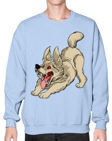 Dog 96# - cartoon animals- Sweatshirt - Crew