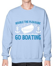 Double the Pleasure Go Boating 15# - boats- Sweatshirt - Crew