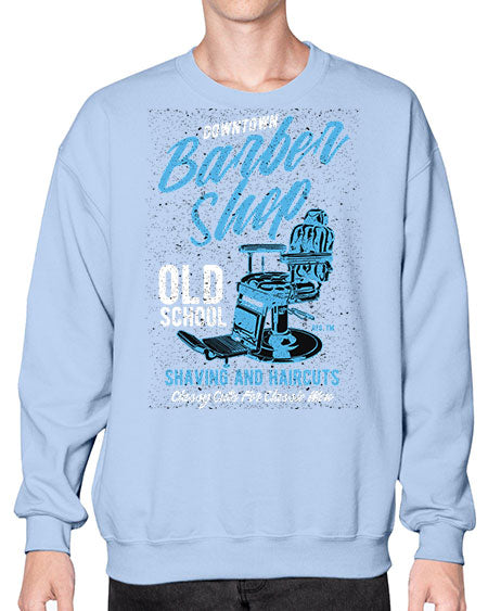 Downtown Barbershop730# - barber- Sweatshirt - Crew