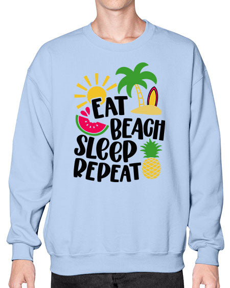 Eat Beach Sleep Repeat Style 47# - summer- Sweatshirt - Crew