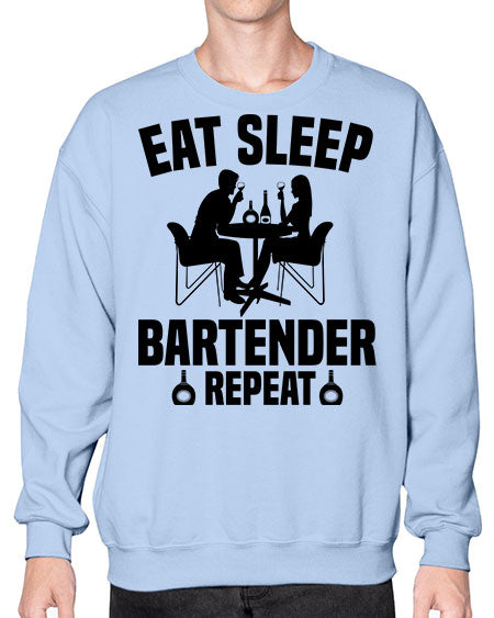 Eat sleep Style 130# - bartender- Sweatshirt - Crew