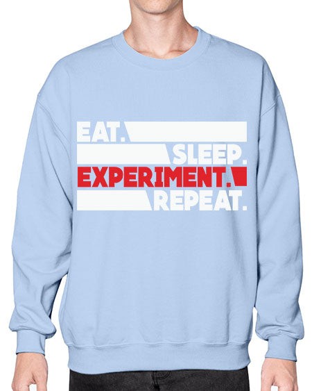 EatSleepExperimentRepeatScientistSkinite Scientist Skinite 274# - general science- Sweatshirt - Crew