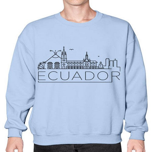 Ecuador Minimal Skyline 700# - cities- Sweatshirt - Crew