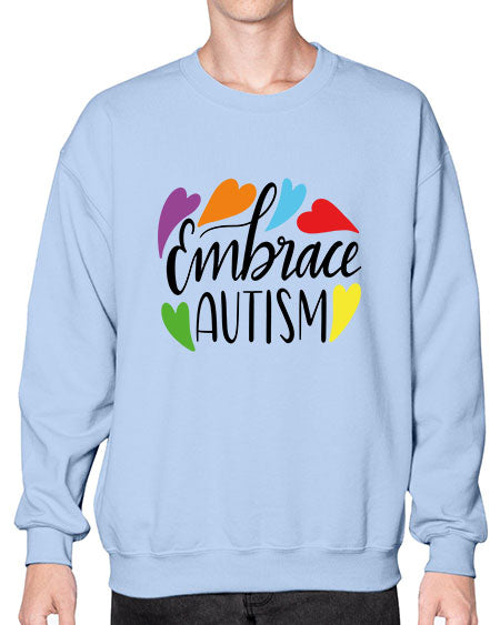 Embrace autism 485# - autism- Sweatshirt - Crew