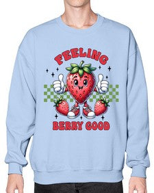 Feeling Berry Good Strawberry 964# - strawberry- Sweatshirt - Crew