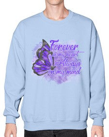 Forever In My Hear Alzheimer 149# - alzheimers- Sweatshirt - Crew