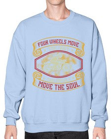 Four wheels move the body 20# - motorcycle- Sweatshirt - Crew