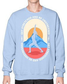 Get Stretched 225# - yoga- Sweatshirt - Crew