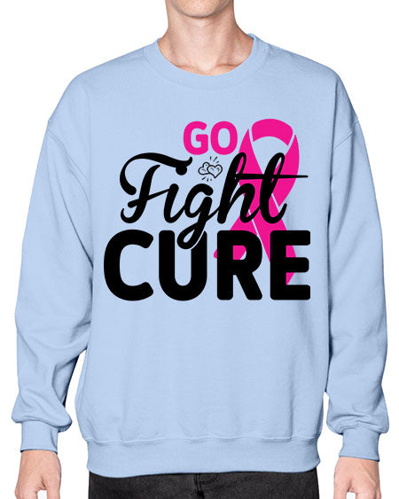 Go Fight Cure 23# - breast cancer- Sweatshirt - Crew