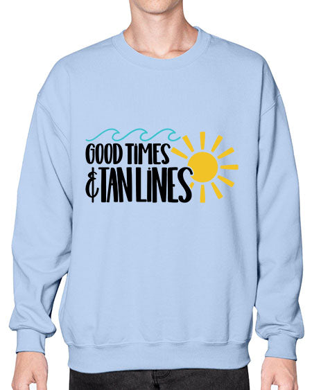 Good Times Tan Lines Style 43# - summer- Sweatshirt - Crew