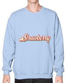 Groovy Summer Strawberry 1022# - strawberry- Sweatshirt - Crew