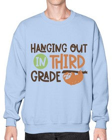 Hanging Out in Third 236# - third grade- Sweatshirt - Crew