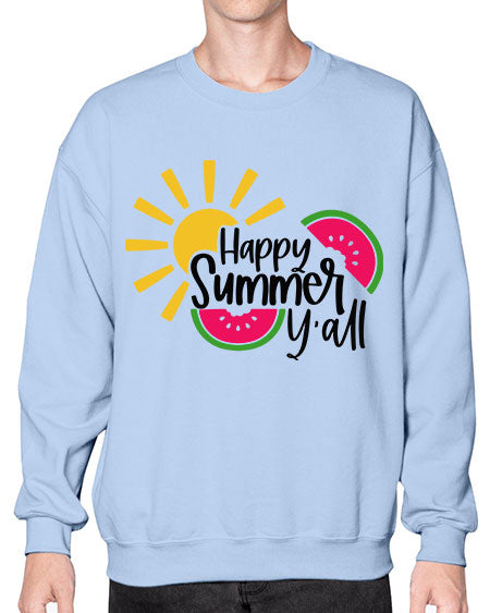 Happy Summer Yall Style 41# - summer- Sweatshirt - Crew