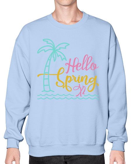 Hello Spring x Style 64# - summer- Sweatshirt - Crew