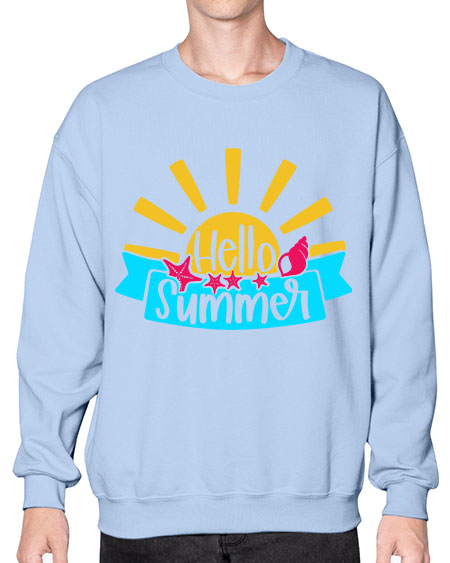Hello Summer Style 38# - summer- Sweatshirt - Crew
