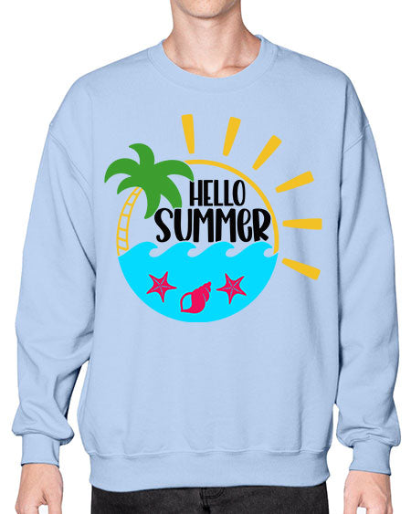 Hello Summer Style 40# - summer- Sweatshirt - Crew