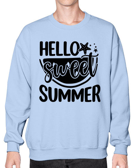 Hello sweet summer 01# - summer- Sweatshirt - Crew