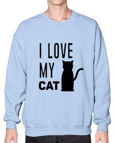 I Love My Cat Style 57# - cats- Sweatshirt - Crew