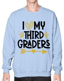I Love My Third 368# - third grade- Sweatshirt - Crew