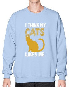 I Think My Cats - cats- Sweatshirt - Crew