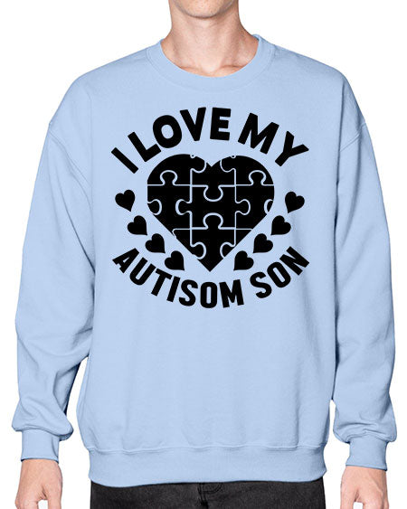 I love my Style 45# - autism- Sweatshirt - Crew