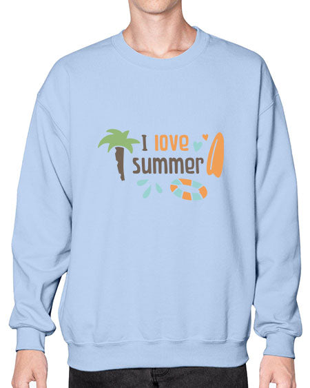 I love summer 91# - summer- Sweatshirt - Crew