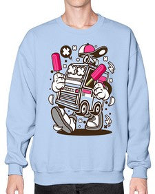 Ice Cream Truck 1173# - ice cream- Sweatshirt - Crew