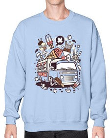 Ice Cream Van 1174# - ice cream- Sweatshirt - Crew