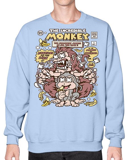 Incredible Monkey - monkey- Sweatshirt - Crew