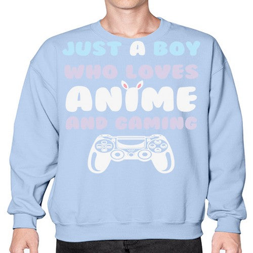Just A Boy Who Loves 261# - anime- Sweatshirt - Crew