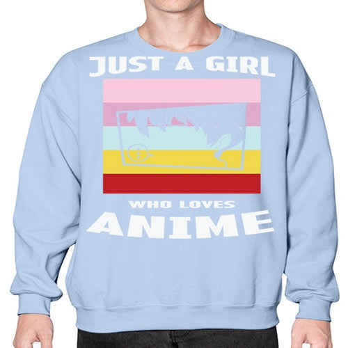 Just A Girl Who Loves Anime 265# - anime- Sweatshirt - Crew