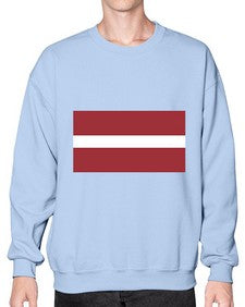 Latvia 1117# - world flags- Sweatshirt - Crew
