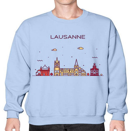Lausanne 1120# - cities- Sweatshirt - Crew