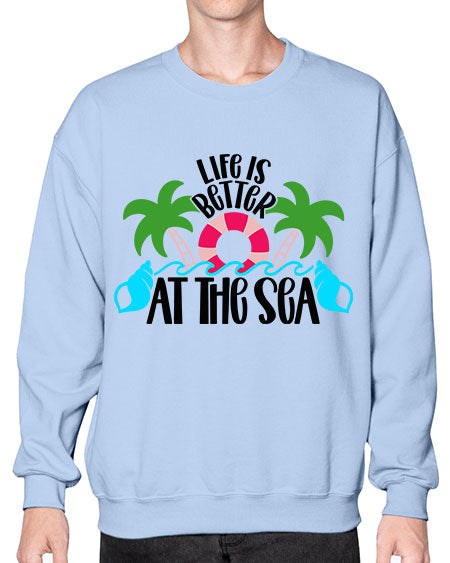 Life Is Better At The Sea Style 32# - summer- Sweatshirt - Crew