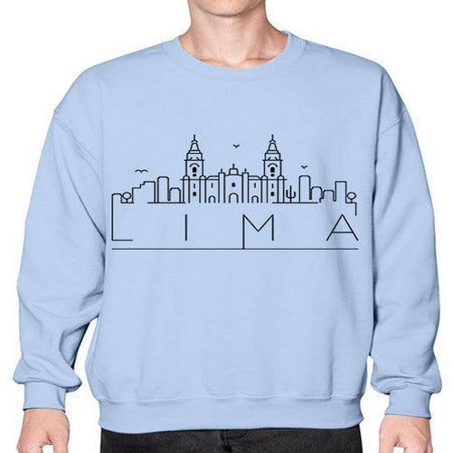 Lima Minimal Skyline 1135# - cities- Sweatshirt - Crew
