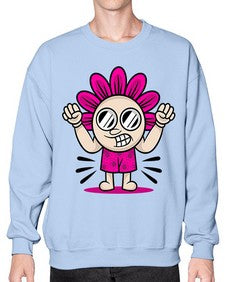 Mad flower 163# - cartoon general- Sweatshirt - Crew