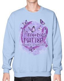 Memories Maer AlzheimerS Awareness 196# - alzheimers- Sweatshirt - Crew