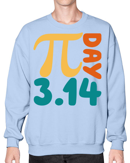 Metal Poster Pi Day Math 30# - pi- Sweatshirt - Crew