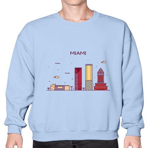 Miami 1285# - cities- Sweatshirt - Crew
