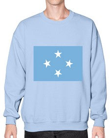 Micronesia 1293# - world flags- Sweatshirt - Crew
