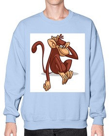 Monkey 174# - cartoon animals- Sweatshirt - Crew