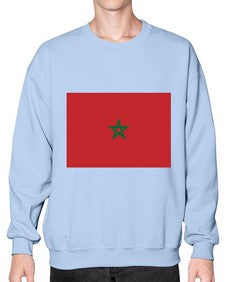 Morocco 1351# - world flags- Sweatshirt - Crew
