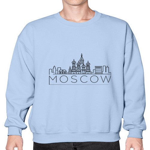 Moscow Minimal Skyline 1353# - cities- Sweatshirt - Crew
