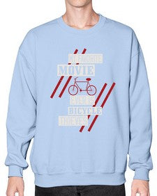 My favorite movie ever is Bicycle Thieves 1# - bicycle- Sweatshirt - Crew