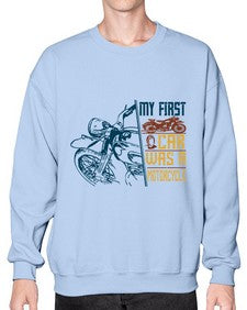 My first car was a motorcycle 47# - motorcycle- Sweatshirt - Crew