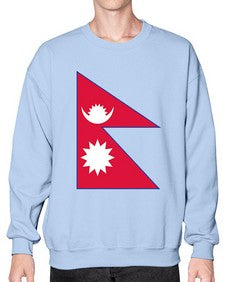 Nepal 1430# - world flags- Sweatshirt - Crew